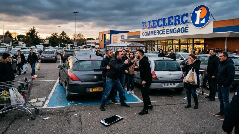 Agression à Montévrain : Client Accusé de Filmer Sous les Jupes Frappé au Leclerc