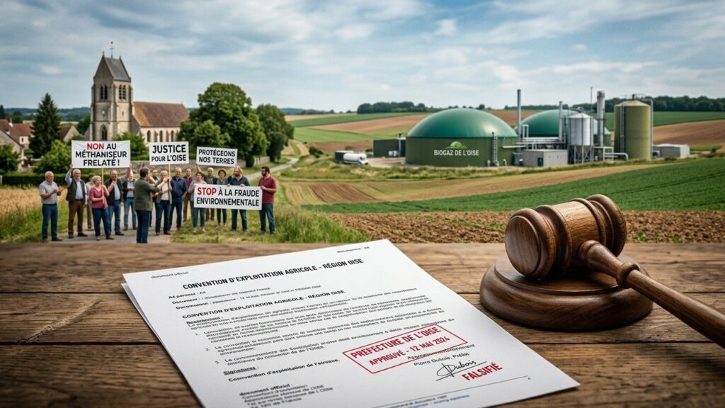 Agriculteur de l&rsquo;Oise Jugé pour Falsification d&rsquo;Autorisations de Méthaniseur