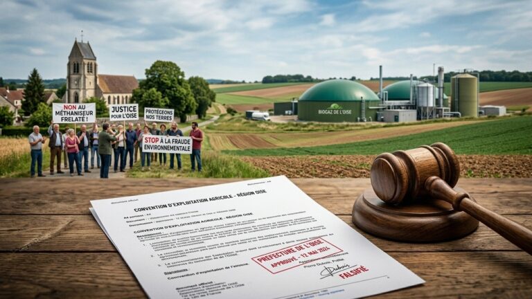 Agriculteur de l&rsquo;Oise Jugé pour Falsification d&rsquo;Autorisations de Méthaniseur