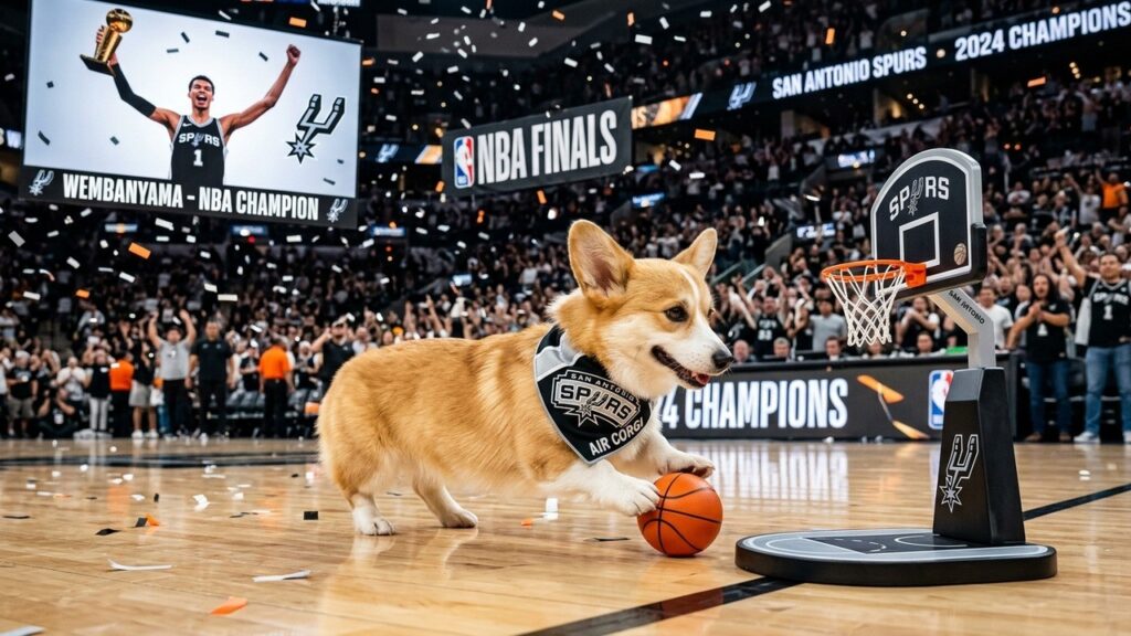 Air Corgi Prédit Victoire Spurs Wembanyama en Finale NBA