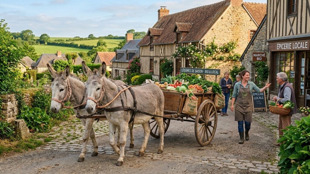 Alizay : Un Village Normand RecrCrafting the article title and metadataute Deux Ânesses Agents Techniques