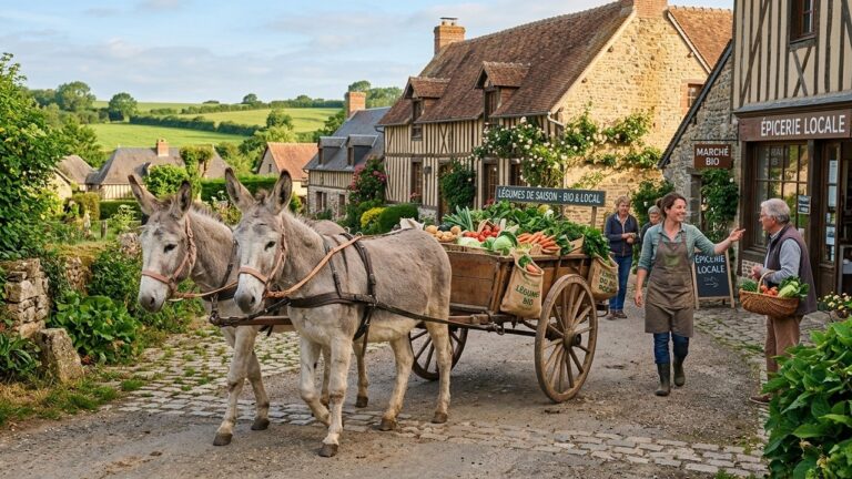 Alizay : Un Village Normand RecrCrafting the article title and metadataute Deux Ânesses Agents Techniques