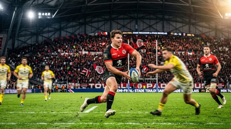 Antoine Dupont Éblouit Toulouse en Demi-Finale du Top 14