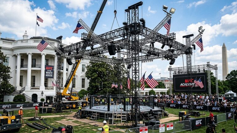 Arène MMA à la Maison Blanche : Événement UFC pour l&rsquo;Anniversaire de Trump
