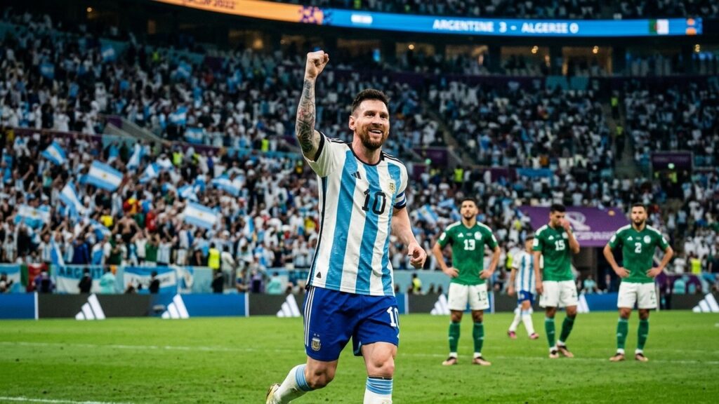 Argentine 3-0 Algérie : Messi et son Triplé Historique en Coupe du Monde