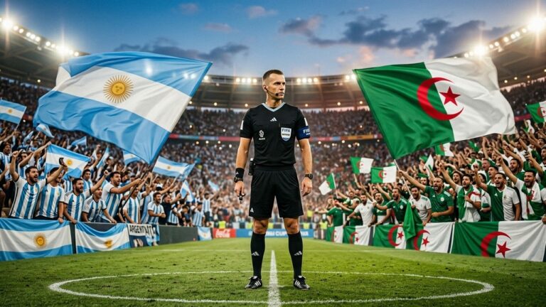 Argentine Algérie : Arbitre Polonais Inquiète les Fans des Fennecs