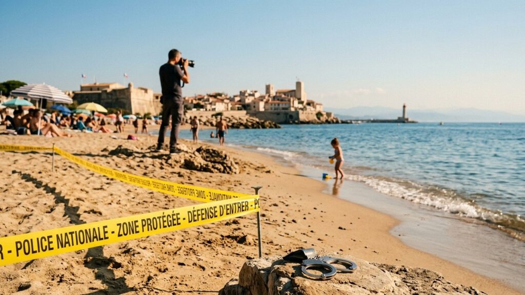 Arrestation à Antibes : Homme Interpellé pour Photos d&rsquo;Enfant sur Plage