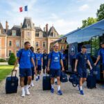 Arrivée des Bleus du PSG à Clairefontaine pour le Mondial 2026
