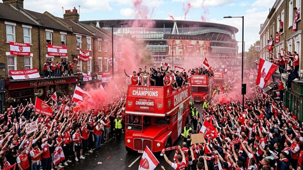 Arsenal Fête Son Titre en Premier League Malgré la Défaite Face au PSG