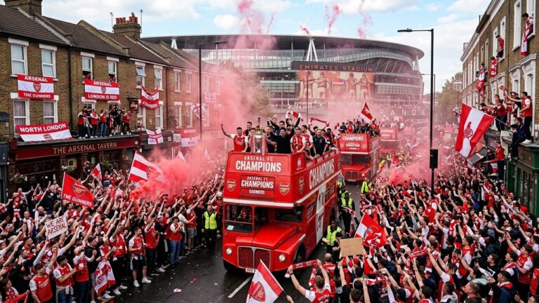 Arsenal Fête Son Titre en Premier League Malgré la Défaite Face au PSG