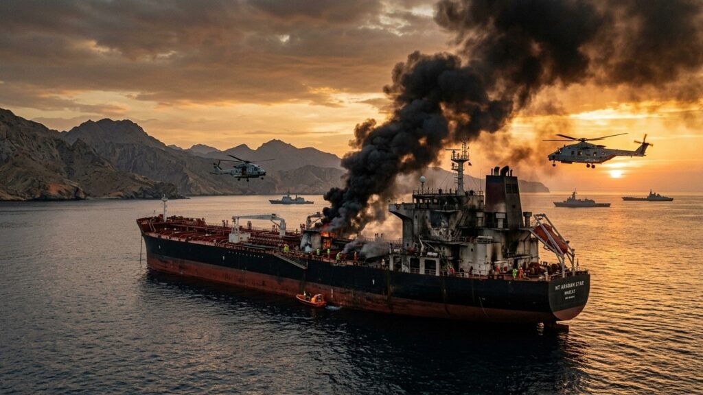 Attaque Américaine sur Pétrolier au Large d&rsquo;Oman : Tragédie des Marins Indiens