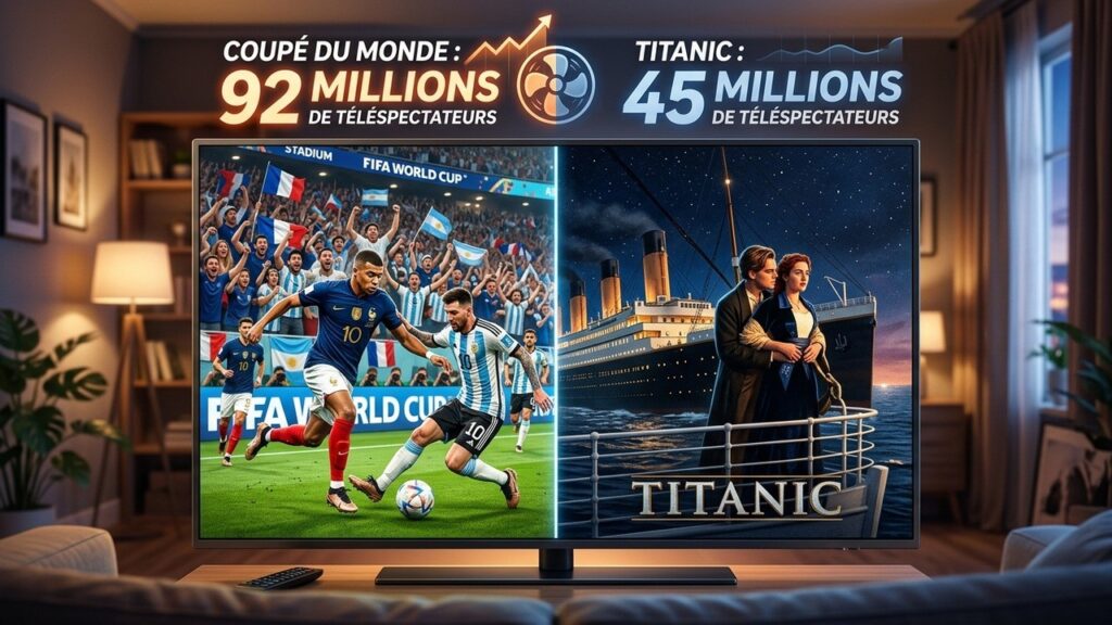 Audiences TV : Coupe du Monde Écrase Titanic sur les Chaînes