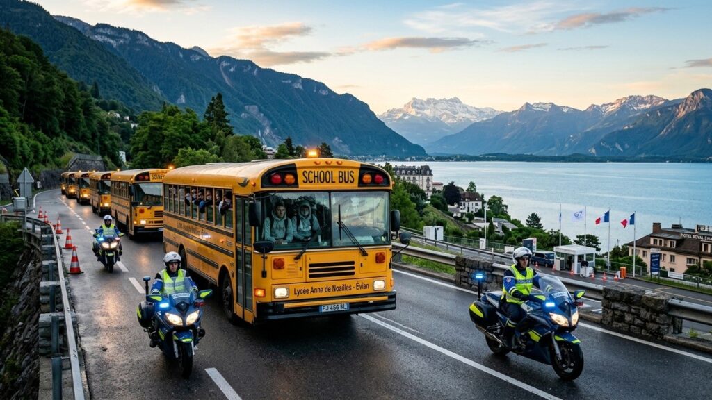 Baccalauréat à Evian : Escorte Policière et Délocalisation Massive pour le G7