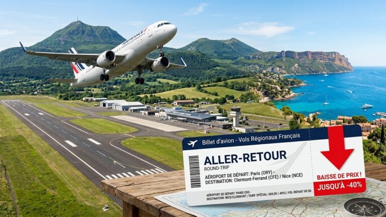 Baisse des Prix des Billets d&rsquo;Avion sur Ces Lignes Françaises