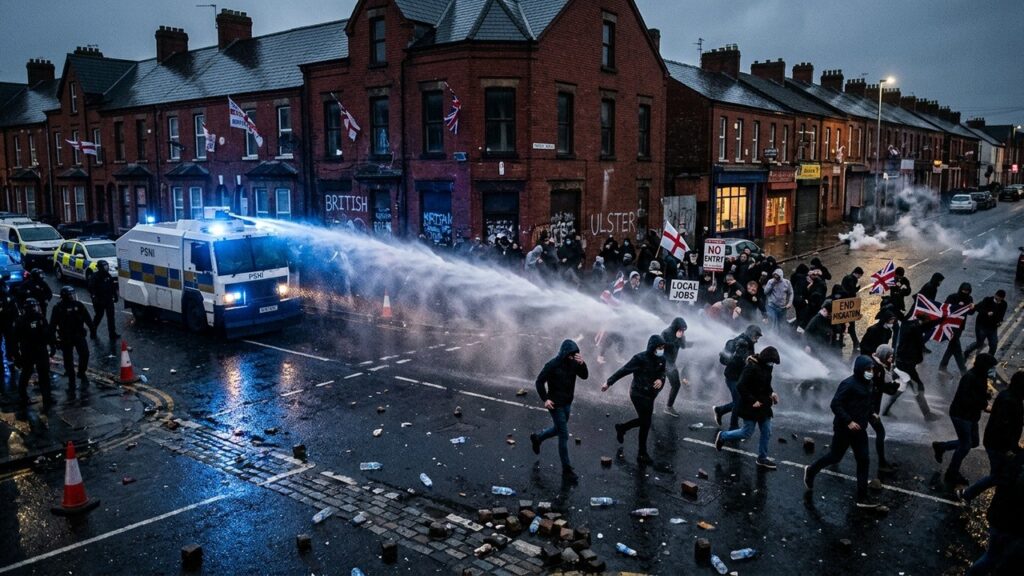 Belfast Sous Tension : Manifestations Anti-Immigration et Canon à Eau