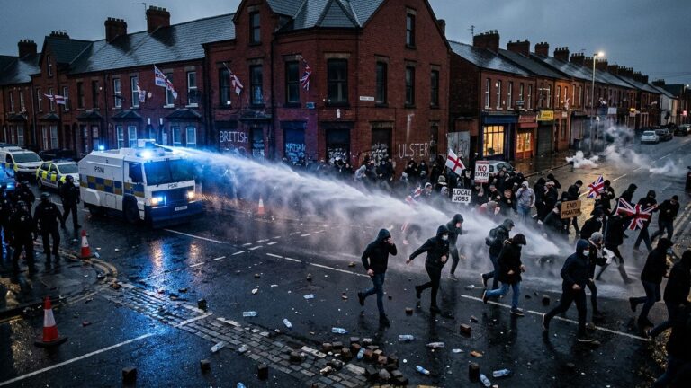 Belfast Sous Tension : Manifestations Anti-Immigration et Canon à Eau