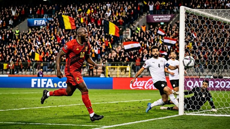 Belgique Égypte 1-1 : Lukaku Sauve les Diables Rouges en 22 Secondes
