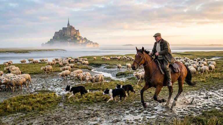 Berger à Cheval au Mont-Saint-Michel : Une Vie de Rêve en Baie