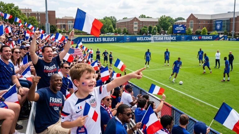 Bleus Aux USA : Fans Américains DécouvrStructuring the article metadataent L&rsquo;Équipe De France