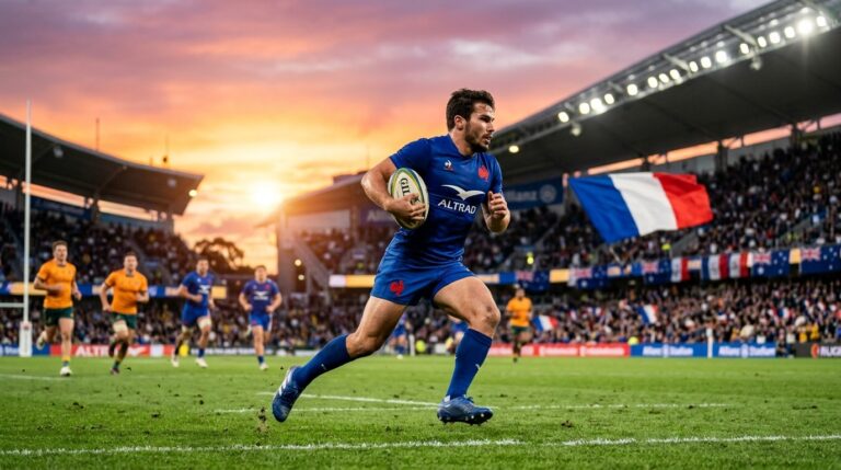 Bleus en Australie : Dupont et Ntamack Prêts pour le Championnat des Nations