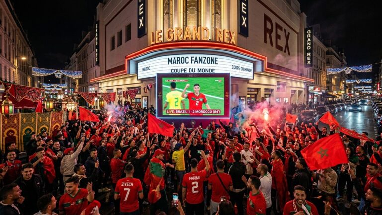 Brésil Maroc : Fanzone Marocaine au Grand Rex pour le Choc de la Coupe du Monde