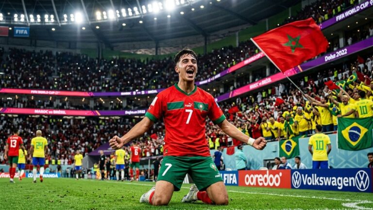 Brésil vs Maroc : Bouaddi Titulaire à 18 Ans en Coupe du Monde