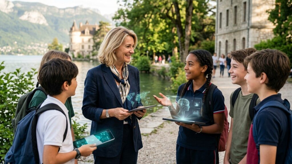 Brigitte Macron et l&rsquo;IA : Dialogue Inspirant avec des Collégiens à Évian