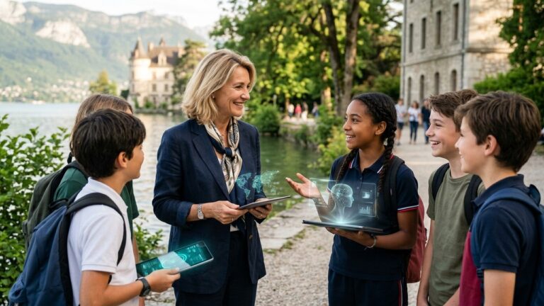 Brigitte Macron et l&rsquo;IA : Dialogue Inspirant avec des Collégiens à Évian