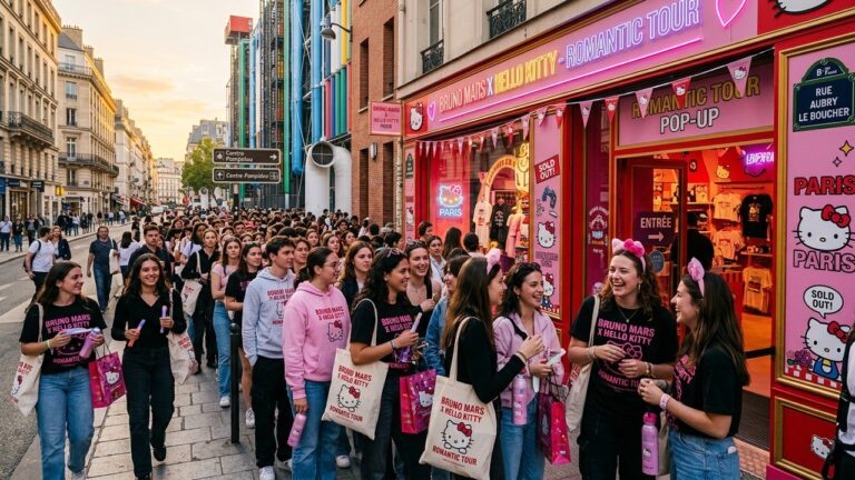 Bruno Mars : Folie des Fans pour Son Pop-Up Store à Paris