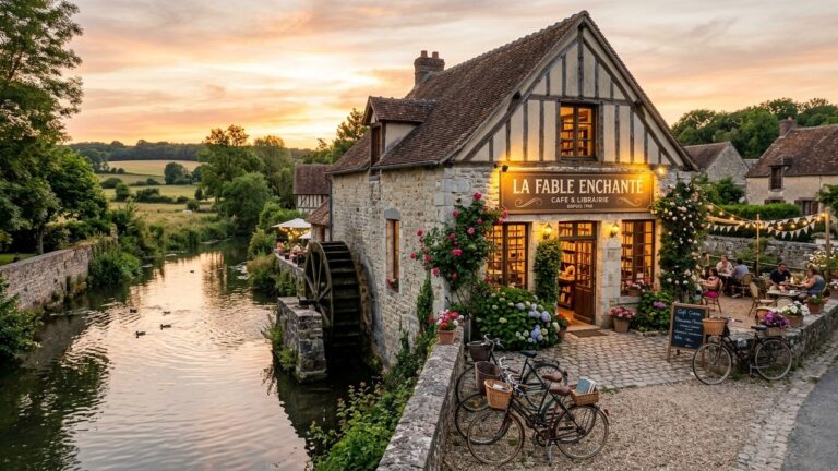 Café Librairie dans Moulin Historique : Renaissance Enchantée en Beauce