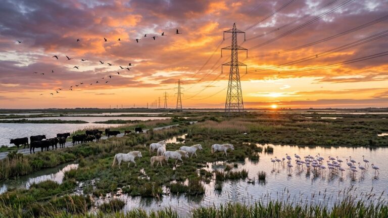 Camargue Menacée : Haute Tension sur une Ligne Électrique Controversée