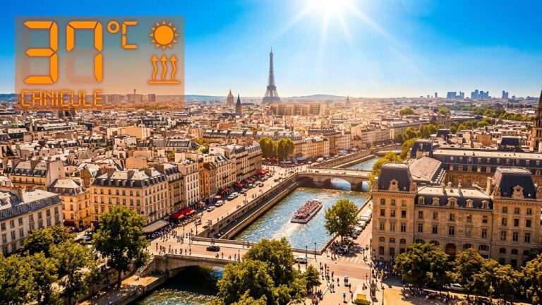 Canicule à Paris : Jusqu&rsquo;à 37°C et Nuits Tropicales Secouent la Capitale
