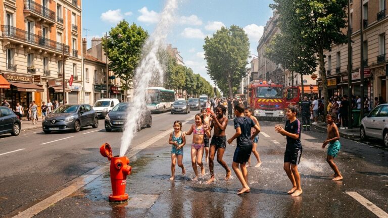 Canicule en Île-de-France : Bouches à Incendie Ouvertes Illégalement