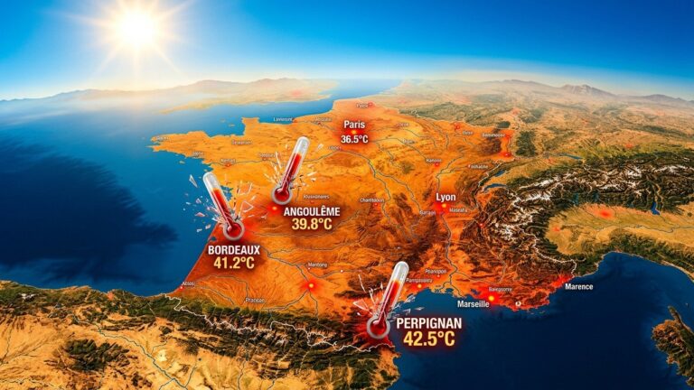 Canicule Record en Mai : 37,8°C en France, Villes TouchGenerating the heatwave blog articleées