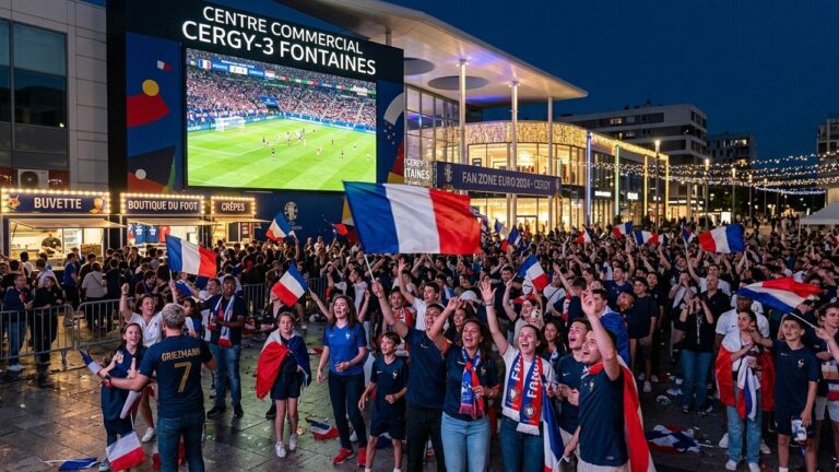 Cergy : Les 3 Fontaines Lance sa Première Fan-Zone pour la Coupe du Monde