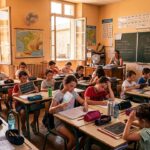 Chaleur Extrême dans les Classes : Écoliers Étouffent en Île-de-France