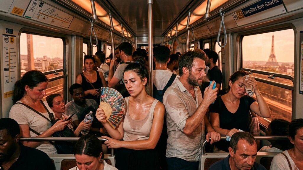 Chaleur Extrême en Île-de-France : Les Franciliens Étouffent Dans les Transports et au Quotidien