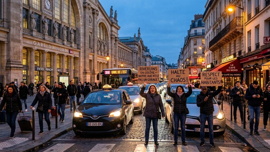 Chaos Gare du Nord : Riverains Exaspérés Bloquent la Circulation