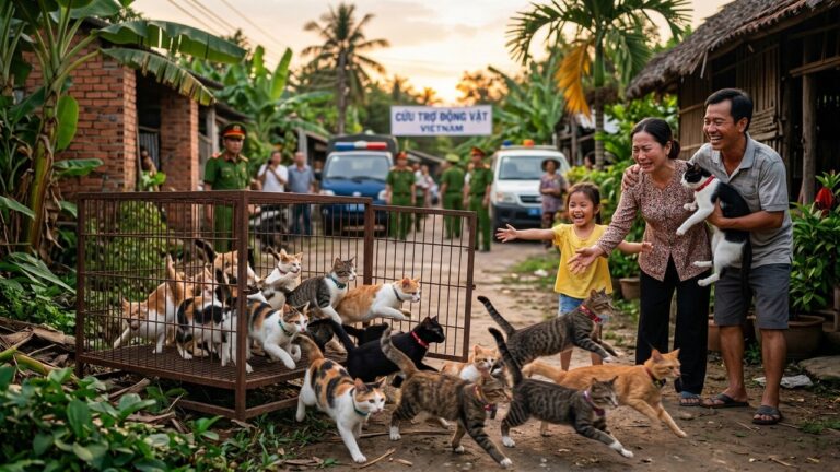 Chats Volés au Viêt Nam : 40 Rescapés Rendus à Leurs Familles