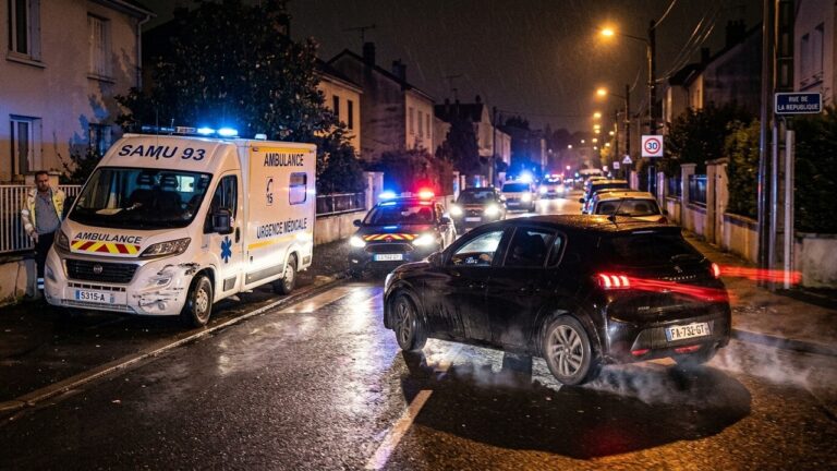 Chauffard en Fuite à Garges-lès-Gonesse : Policiers Blessés et Ambulance Perforée
