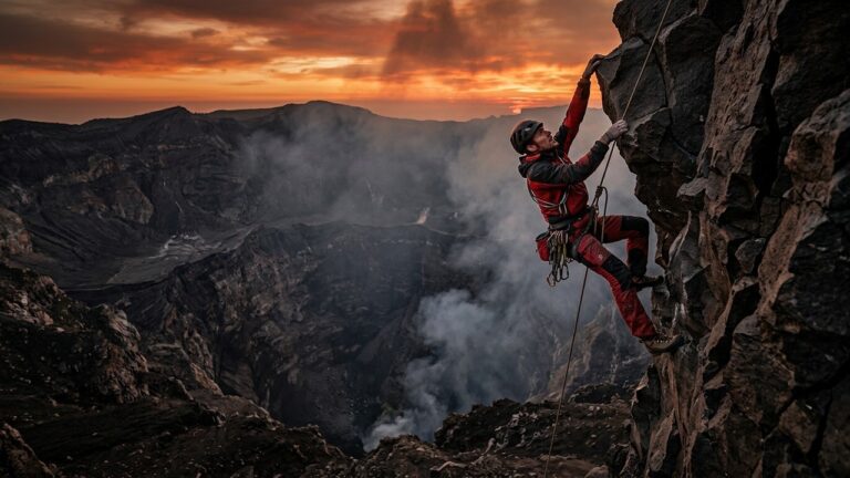 Chute Mortelle du Spider-Man du Yémen dans un Cratère Volcanique