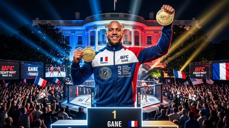 Ciryl Gane : 50 Tests Antidopage Négatifs Avant son Combat UFC à la Maison Blanche