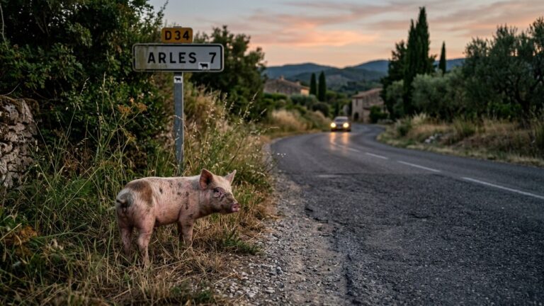 Cochon Abandonné sur Route des Bouches-du-Rhône : Appel Urgent aux Bénévoles
