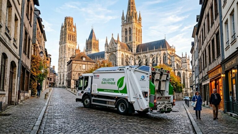 Collecte Déchets Rouen : Flotte Électrique et Silencieuse