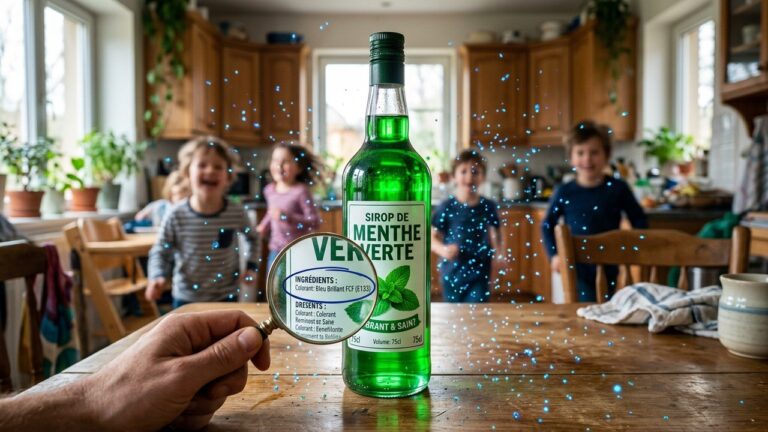 Colorants dans Sirops de Menthe : Risques Hyperactivité et Attention