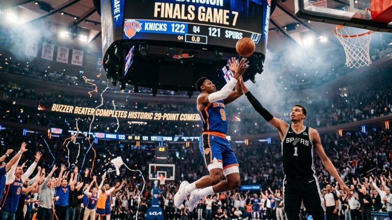Comeback Historique Knicks : 29 Points Effacés en Finale NBA