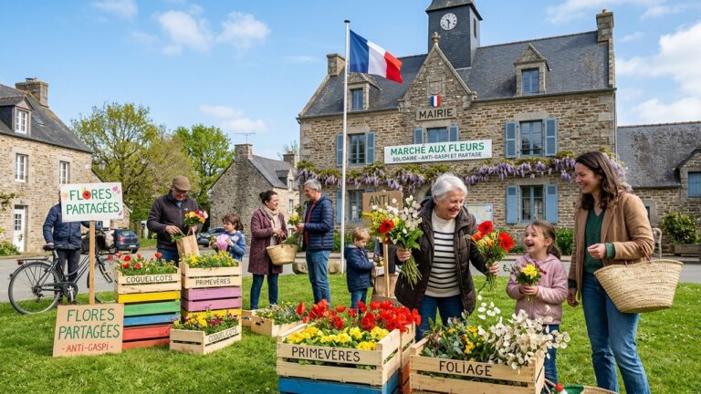 Commune Bretonne Offre Ses Fleurs : Fin du Gaspillage Vert