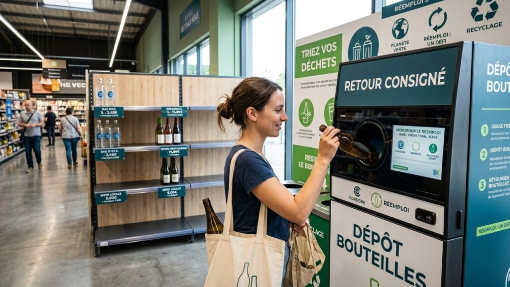 Consigne du Verre en Supermarché : Bilan Décevant Après Un An