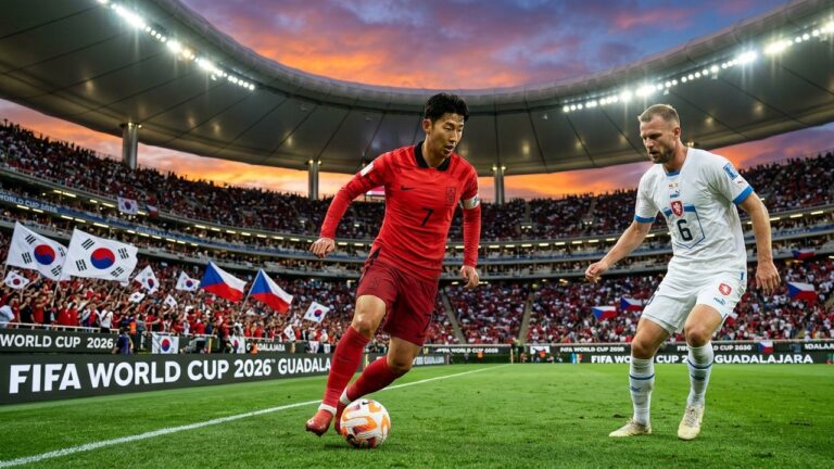 Corée du Sud vs République Tchèque : Heure et Chaîne pour le Match Coupe du Monde 2026