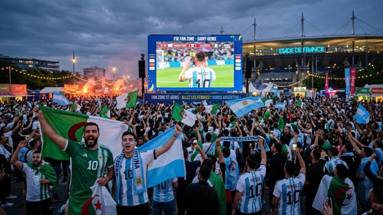 Coupe du Monde 2026 : Argentine Algérie en Fan Zone à Saint-Denis